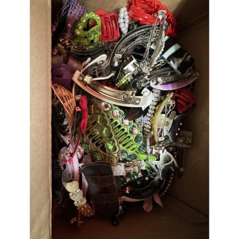 Bulk Lot Women Hair Accessories Claw Clips Barrettes Rhinestone Pearl Assorted